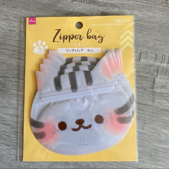 Cat Resealable Zip Pouches - Picture 1 of 7